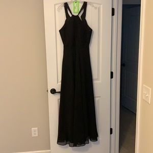 Black Halter Bridesmaid Dress size 6